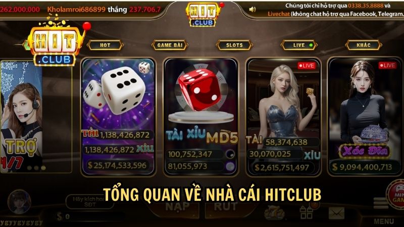 Hitclub - Casino trực tuyến sống động cá cược an toàn