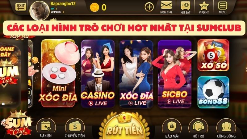 Cổng game đổi thưởng Sumclub với hơn 1,5 triệu người chơi
