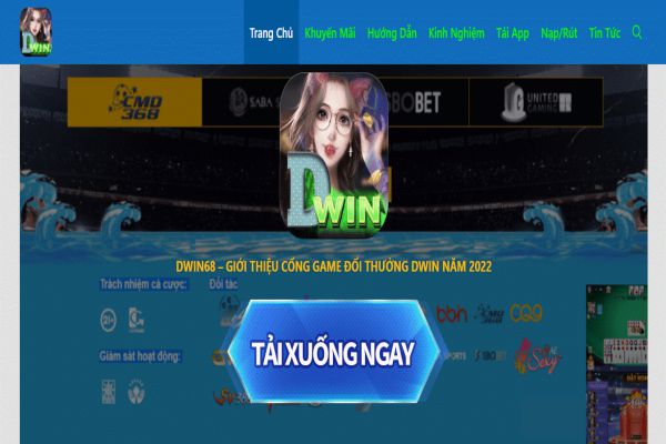 Dwin - Thiên đường giải trí trực tuyến đẳng cấp quốc tế